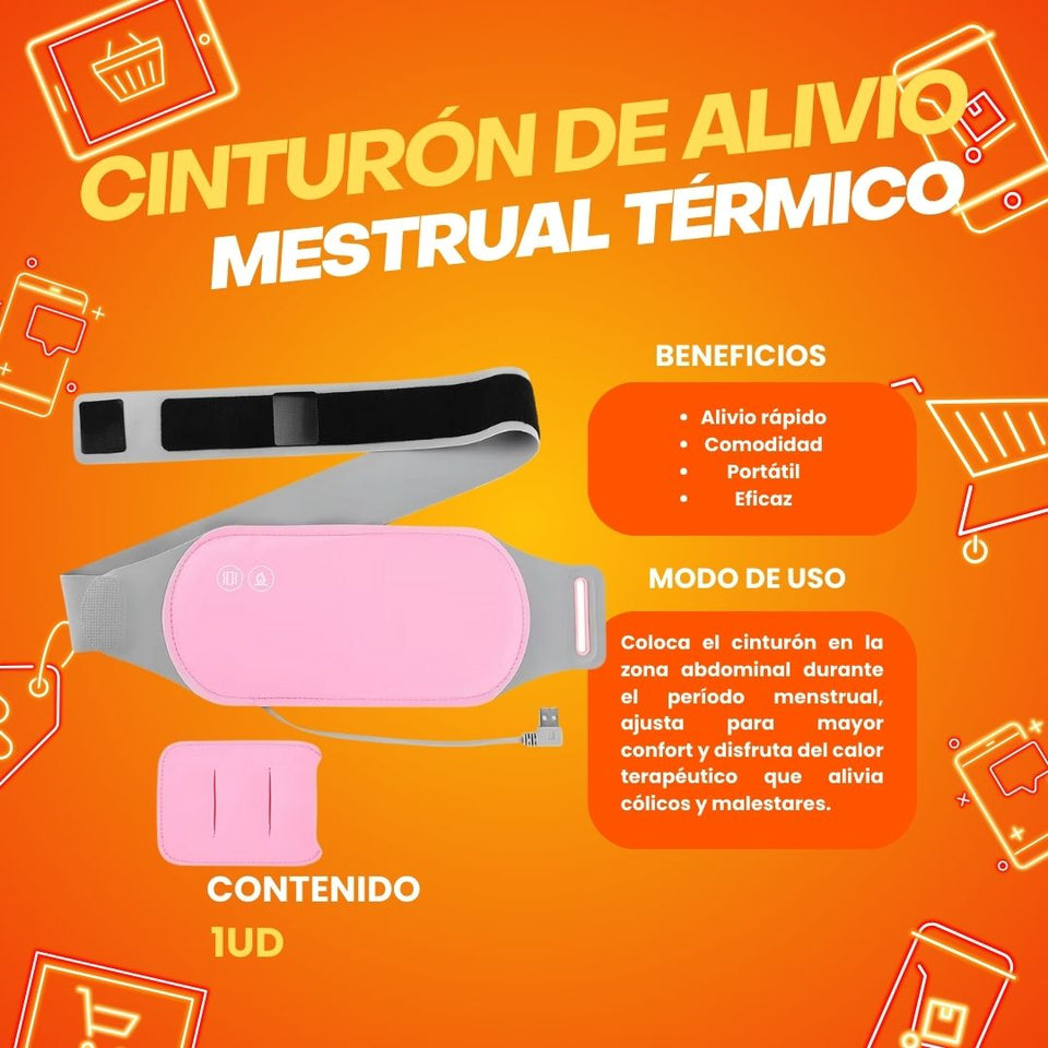 CINTURON DE ALIVIO MENSTRUAL TERMICO