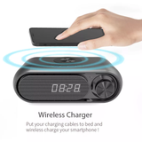 PARLANTE RADIO DESPERTADOR CON CARGA INALÁMBRICA